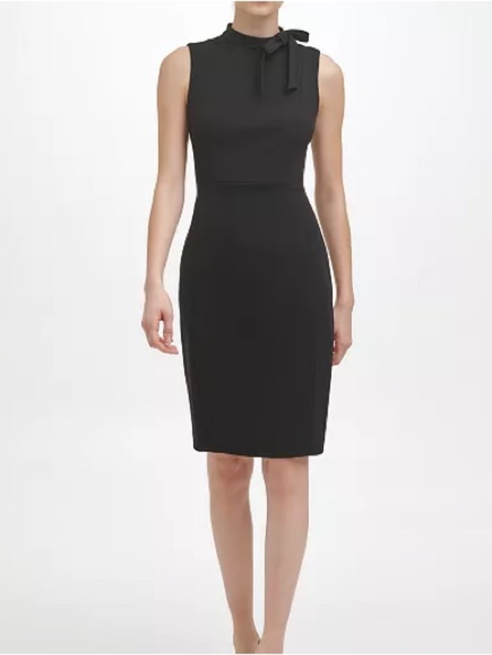 Calvin Klein Women's Mock Neck Short Dress | Black | Size 10